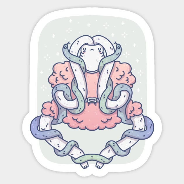 Meditation Sticker by odsanyu